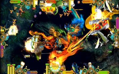 China Storm Dragon Ocean King 2 Monster Revenge , High Win Rate Fish Gambling Machine for sale