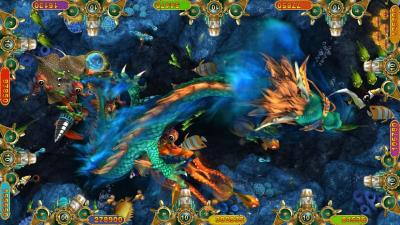 China Storm Dragon Fish Game Arcade Cabinet Software , English Version Fish Table Games for sale