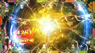 China English Version Fish Arcade Game Software Storm Dragon And Big Octopus Theme for sale