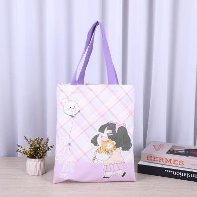 China Wholesale 100% Promotional Custom Print Canvas Handle Cotton Canvas Tote Bag Black Eco-friendly Tote Bag for sale