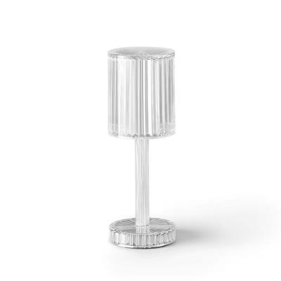 China 3D Printing 2021 Creative Innovative Furniture Luminous Rechargeable Bedside Table Art Deco Table Lamp Portable for sale