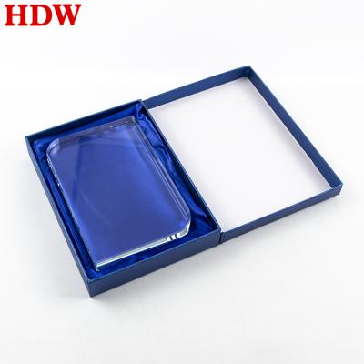 China Europe Factory Wholesale Blank Crystal Glass Trophy Awards Personalized Customization Block Crystal Photo Frame For Wedding Gifts for sale