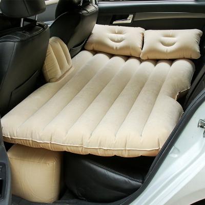 China PORTABLE Cushion Portable Car Bed Sleeping Camping Travel Pump Back Seat Inflatable Air Mattress with Back Support Fits Universal Car SUV for sale