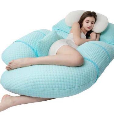 China Large Nondisposable G-Shape Full Body Maternity Pillow with Cotton Pillowcase for Side Sleep and Back Pain Relief for sale