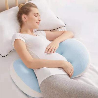 China Nondisposable Maternity Support Pillow Pregnancy Side Sleep Back Legs Hips Inflate With Removable Cotton Cover for sale