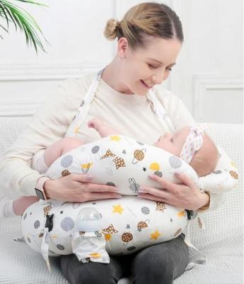 China Nondisposable U Shape Nursing & Support Pillow Bonus Head Positioner Infant Baby Breastfeeding Nursing Pillow for sale