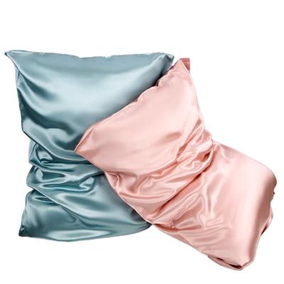 China MOM PORTABLE Custom Double Sided Silk Pillow Cover 100% Brilliant Silk Mulberry Silk Pillow Case Heavyweight 22 Wrap for sale