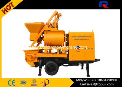 China Betonmixer Aanhangwagen 800L Feeding Volume Met Twin Axle Voor Building Te koop