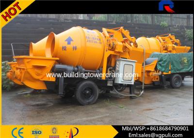 China Electric Hydraulic Concrete Mixer With Pump , Concrete Block Machines 40m³/H Output for sale