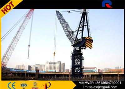 China Span 50M  Fast Erecting Luffing Jib Crane , 50m Free Height Tower Crane for sale