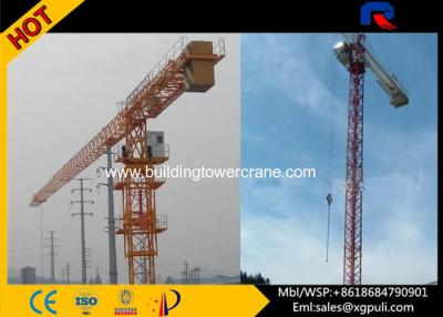 China 6t Loading Self Erecting Tower Crane 0.4 M/Min Jacking Speed For Construction for sale