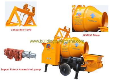 China Concrete Mobile Mixer Uitlaatdrukbereik 7MPa draadloze afstandsbediening Te koop