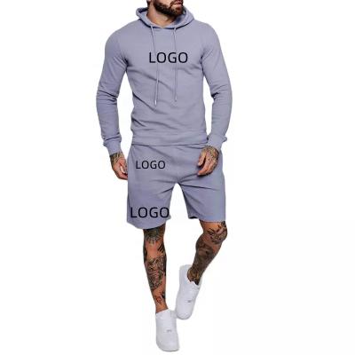 China DEC Breathable OEM Custom Mens Tracksuits Jogging Casual Loose Mens Sweatshirt Set White 2 Piece Tracksuit Custom Logo for sale