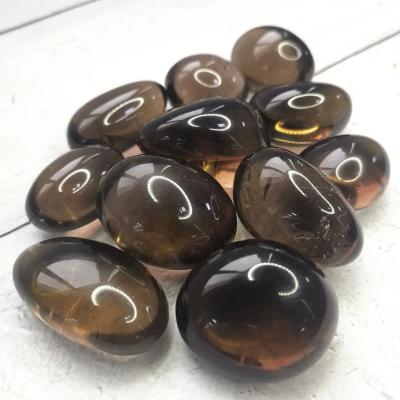 China China Factory Hot Selling Natural Crystal Healing Stone Smoked Quartz Palm for sale