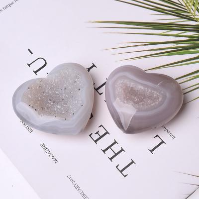 China China High quality crystal craft agate druzy heart for wedding souvenir for sale