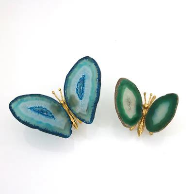 China China Custom Wholesale natural crystal crafts spiritual agate butterfly art crafts accessory for sale