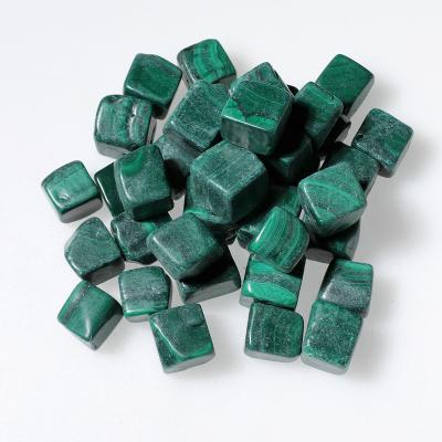 China China Wholesale natural high quality malachite tumbling stone for fish tank furniture decoration for sale