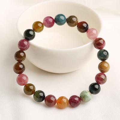 China Folk Art Hot Sale Natural Healing Crystal Bracelet Beautiful Tourmaline Bracelet For Woman Decoration for sale