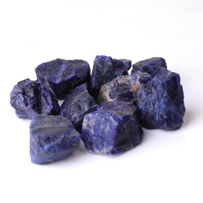 China China Natural Sodalite Raw Stone Tumbles Decoration Raw Stone | Wholesale Price Sodalite Rough For Decor for sale