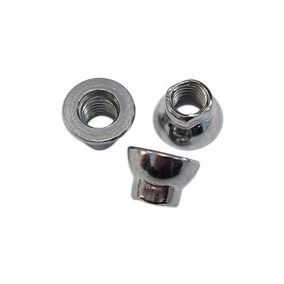 China Heavy Industry Furniture Hardware Fittings Non-Standard Fasteners Nickel Plated Iron M6 Nuts for sale