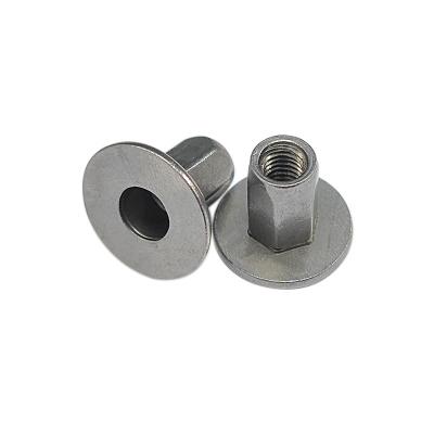 China Heavy Industry Factory Direct Sale M6 M8 Furniture Custom Flat Head Half Hexagon Rivet Nuts for sale