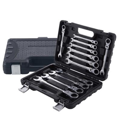 China 22PCS Ratchet Wrench Set Carbon Steel Hinged Socket Movable Ratchet Set 12pcs for sale