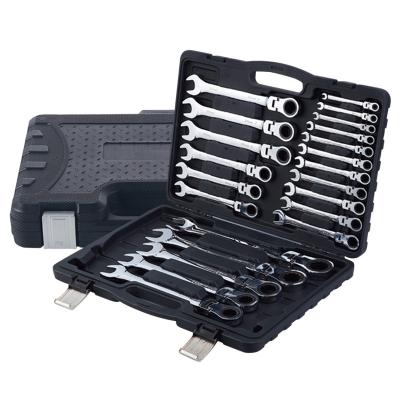 China 22PCS Ratchet Wrench Set High Quality Cheap Flexible Ratchet Wrench Box Set 22pcs for sale