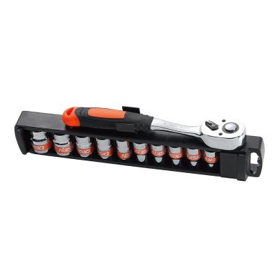 China High quality durable Dr. 11pcs crv steel 1/4 inch metric socket set for sale