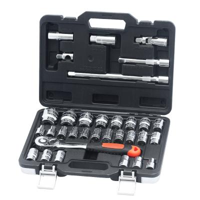 China Durable CRV 1/2 Inch Drive 32pcs SAE Steel Socket Set for sale