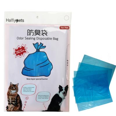 China Sustainable Halflypets Smell Sealing Stool Bag Disposable Pet Waste Bags Stand Dog Poop Bag For Pet for sale