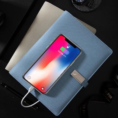 China Hardcover A5 rechargeable notebook customized mobile power notepad with U disk business gift set customized logo for sale