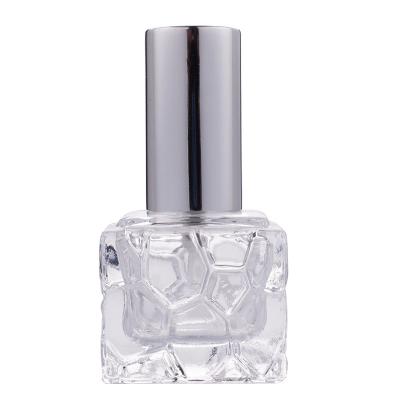 China 2022 Wholesale Car 10ml Square Cosmetic Fancy Mini Yiwu Perfume Pocket Portable Glass Perfume Bottle for sale