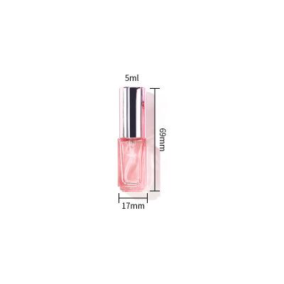 China 2022 Goolgle Supplier Factory Yiwu Fancy Glass Portable Perfume Bottle Cosmetic Wholesale Pink Perfume 4ml 5ml 10ml Trend of New for sale