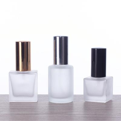 China Yiwu Factory Supplier Wholese Amazon Cosmetic Hot Sale 10ml 15ml Perfume Bottle Fancy Frosted Glass Portable Perfume Bottle for sale