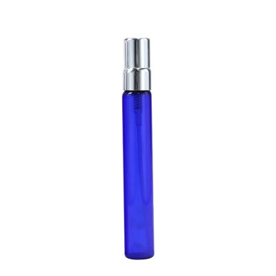 China Yiwu factory supplier 10ml high quality portable perfume bottle vintage blue glass perfume bottle Yiwu perfume bottle for sale