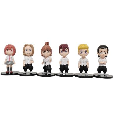 China Cartoon Toy 6pcs in PVC Size 10cm Anime Cartoon Tokyo Avengers Set Action Figure For Decoration for sale