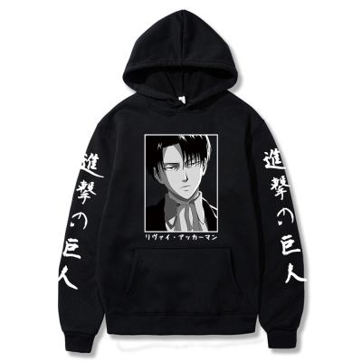 China Breathable Attack on Titan Print Women Men Anime Sweatshirt Pullover Hoodie Harajuku Hip Hop Streetwear Hoodies Tops Clothes for sale