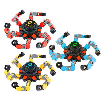 China Sensory Toy Deformed Fidget Toy For Stress Reliever Hand Fingertip Antistress Kids Wiggle Spinner Chain Toys For Children for sale