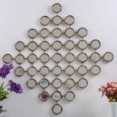 China Modern European Style Small Multi Round Surrounds Wall Mirrors For Home Decoration for sale