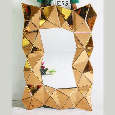 China Wholesale Modern Hot Sale Fancy MDF Wall Mirror for sale