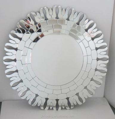 China Modern Sun Shaped Large Decorative Wall Mirror Brackets for sale