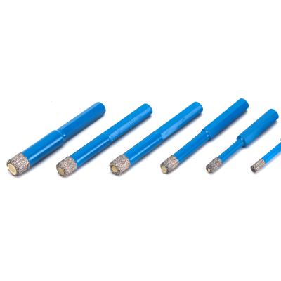 China Tiles TOOLWAY Auto-Cool Vacuum Diamond Welding Wax Filled Tile Drill Bit (Hex Fit) For Diamond Glass Core for sale