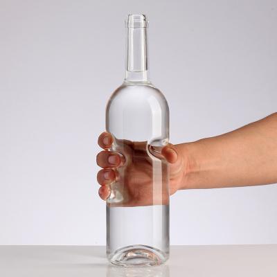 China Creative Design Neck Hand Model Wine Bottles Long Transparent High Capacity 750ml for sale