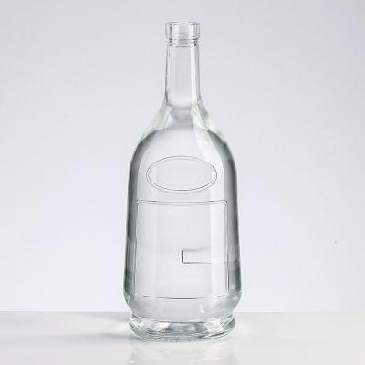 China Beverage China Factory Custom Design Crystal Glass Bottle For Whiskey Vodka Brandy for sale