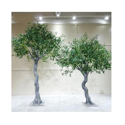 China Artificial Green Olive Plant Bonsai Tree Make 300cm Height Artificial Green Olive Plant Bonsai Tree, Artificial Decorative Fiberglass Tree Olive For Home Decor for sale