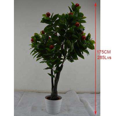 China Artificial Bonsai 175CM Height Apple Tree Plant Indoor Plastic Evergreen Bonsai,Cheap Artificial Apple Tree For Sale for sale