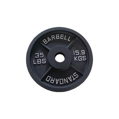 China Universal Weight Plate Gym Weight Plate Standard Pound Weight Plate for sale