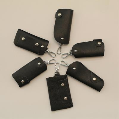 China Custom Eco-friendly Leather Organizer Bag Wallet Fashion Car Key Wallet Key Holder for sale