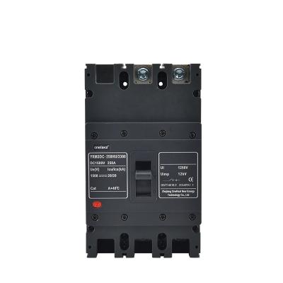 China DC MCCB Solar Breaker 2P / 3P 125a 250a DC Molded Case Circuit Breaker HU for sale