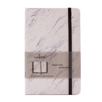 China Large Printed PU Stock Material Cover Coloring Recycled Paper Marble Notebook for sale